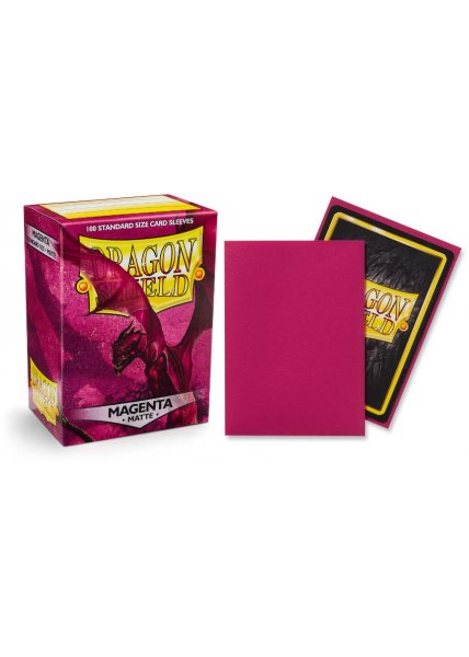 Dragon Shield Sleeves: Matte Magenta (Box Of 100)